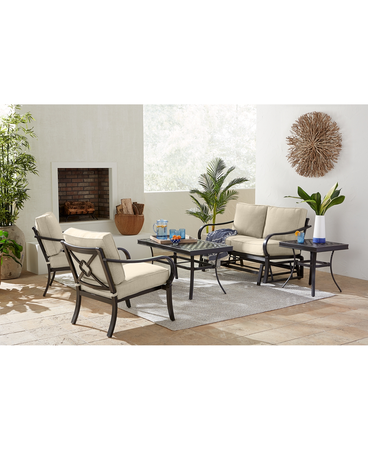 Shop Agio St Croix Outdoor Coffee Table In Charcoal