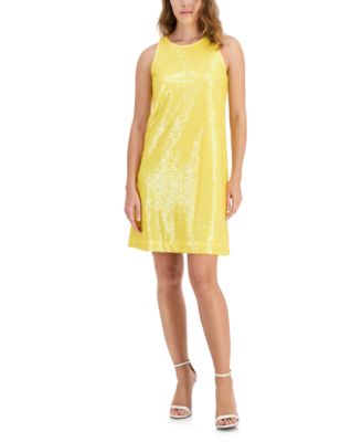 Anne Klein - Women's Sleeveless Sequin Shift Dress