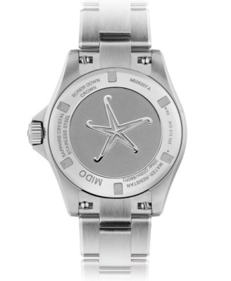 Women's Swiss Automatic Ocean Star Stainless Steel Bracelet Watch 37mm