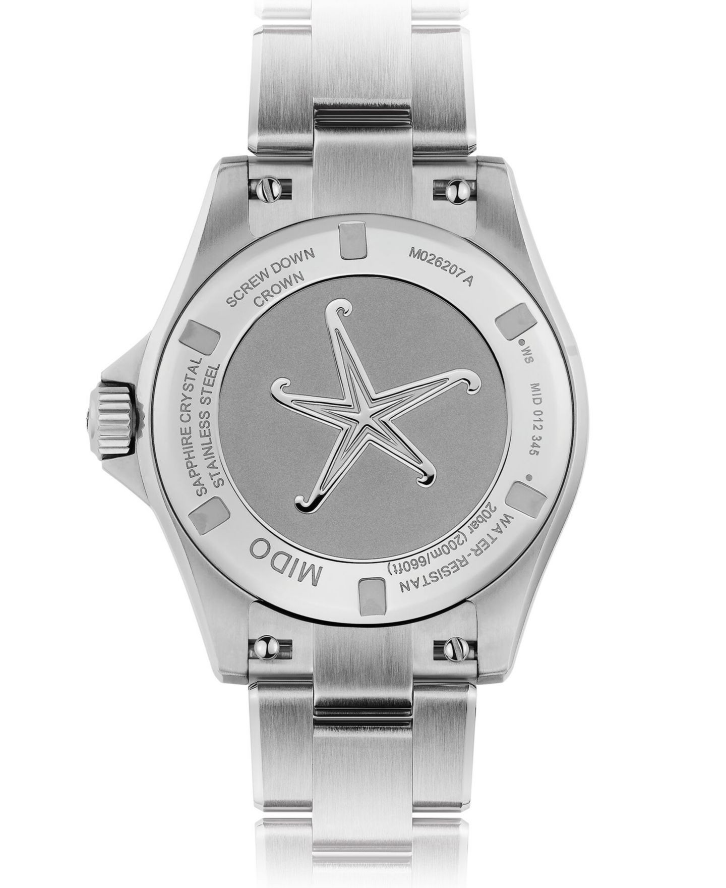 Женские часы Mido Swiss Automatic Ocean Star Stainless Steel Bracelet Watch 37mm — фото 2