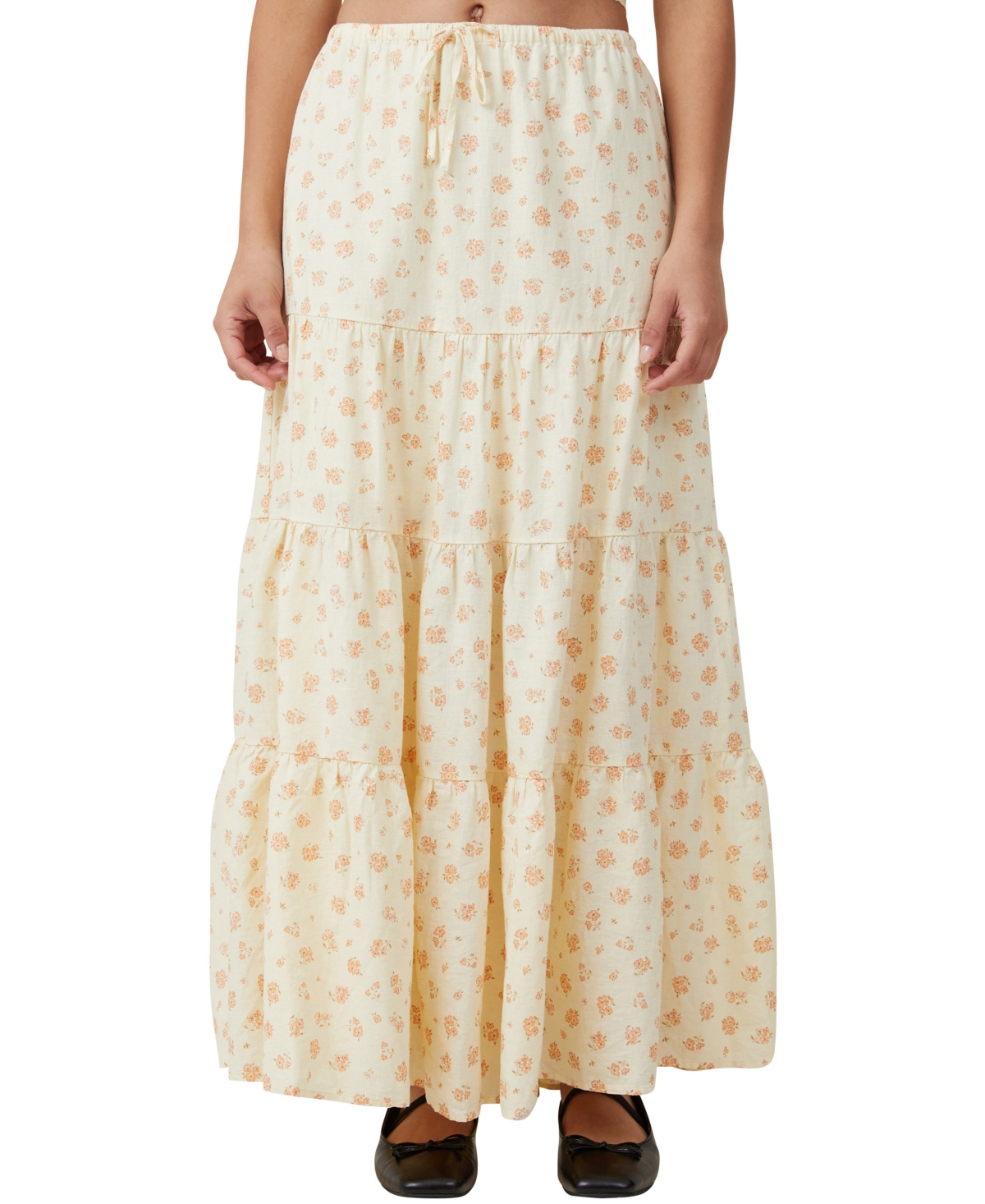Cotton On Women's Haven Tiered Maxi Skirt In Indra Ditsy Butter
