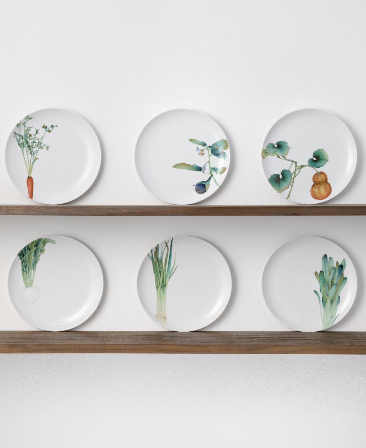 Noritake Kyoka Shunsai Assorted Salad Plates 9.5" Set/6 In Multi