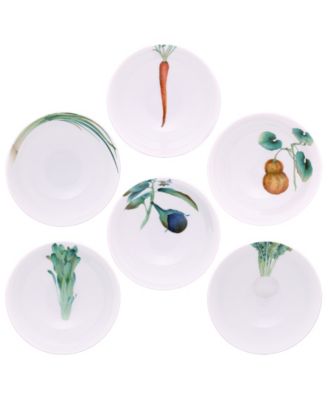 Kyoka Shunsai Set of 6 Assorted Cereal Bowls, 5.5", 17 oz.