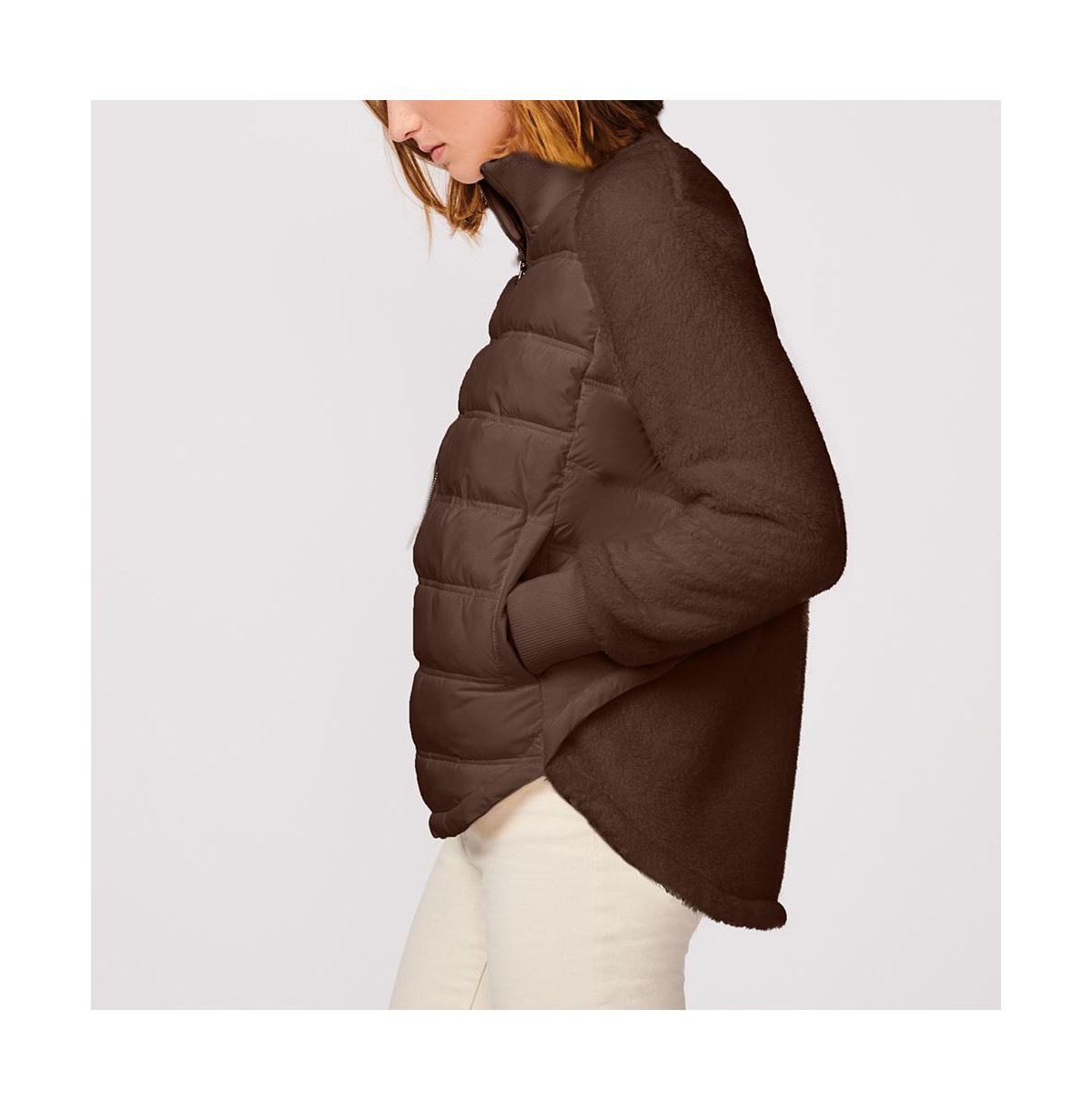 Bernardo Women's Light Weight Faux Fur Combo Jacket