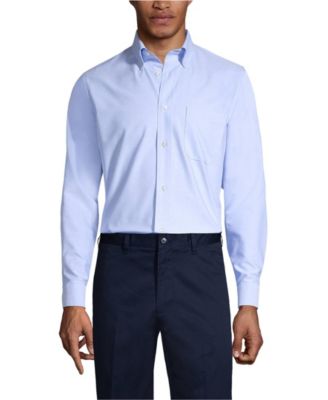 Men's Long Sleeve Solid Oxford Dress Shirt