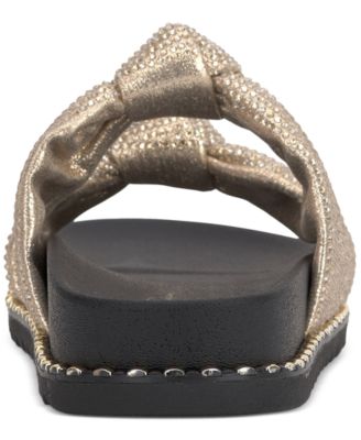 Women's Caralyna Rhinestone Knotted Footbed Sandals