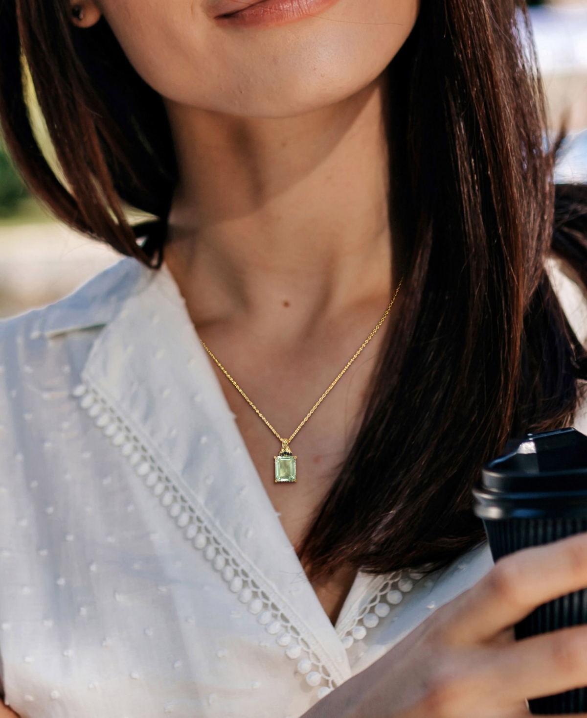 (5-1/3 ct. t.w.) & Black Sapphire (1/4 ct. t.w.) Halo 18