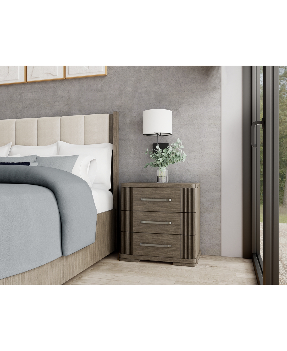 Shop Macy's Frandlyn 3pc Bedroom Set (queen Bed + Chest + Nightstand) In No Color