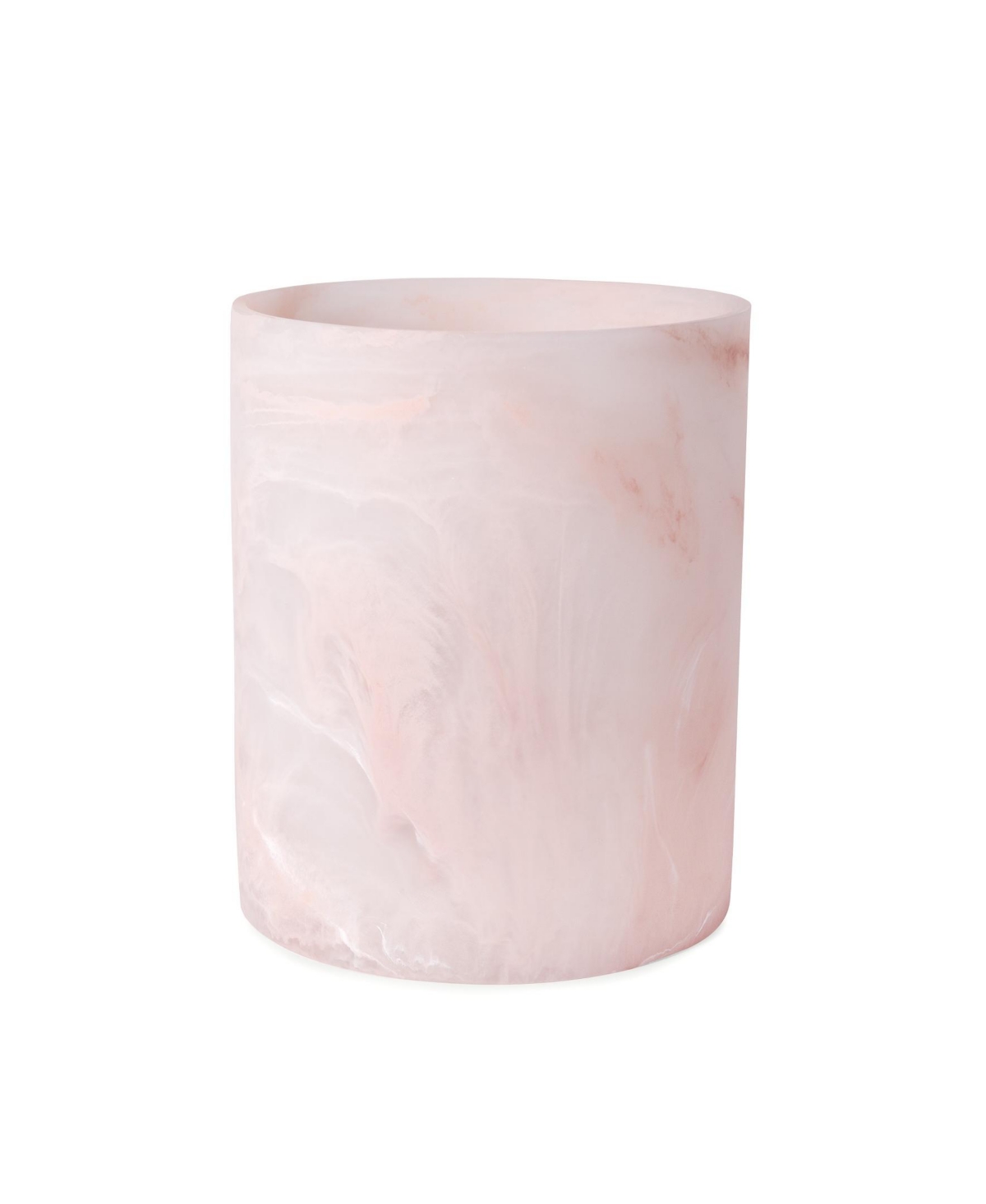 Cassadecor Rose Resin Waste Basket In Pale Pink