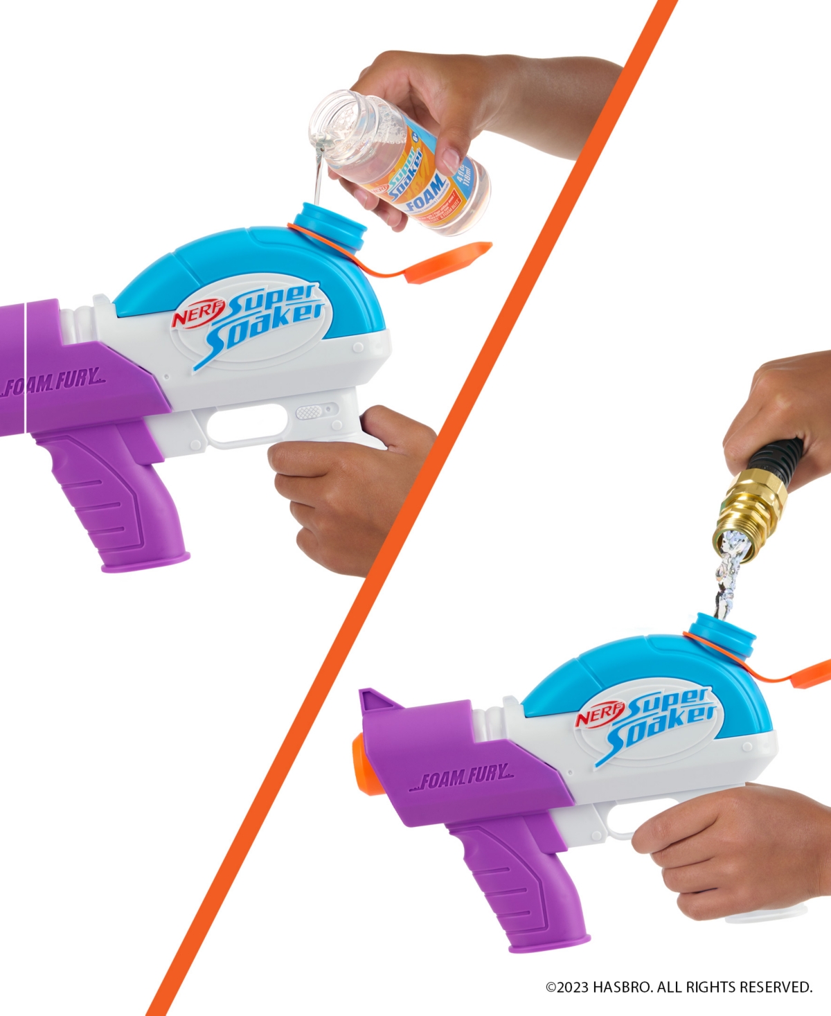 Shop Nerf Super Soaker Foam Fury Blaster By Wowwee In Multicolor