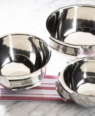 Stainless Steel 3 Piece Mixing Bowl Set