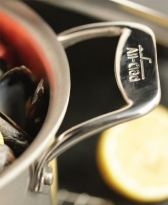 D5 Brushed Stainless Steel 8 Qt. Covered Stockpot