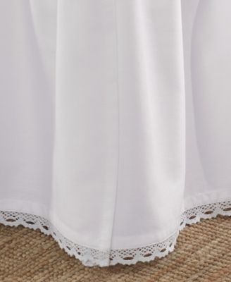 Crochet Ruffled Cotton Bedskirt, Full