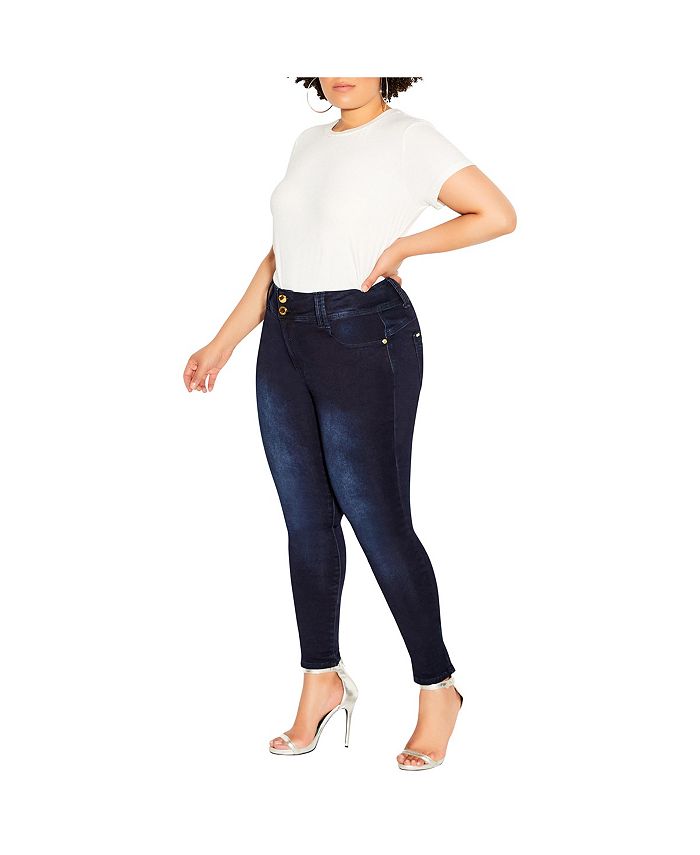 CITY CHIC Plus Size Asha Regular Skinny Jean Macy's