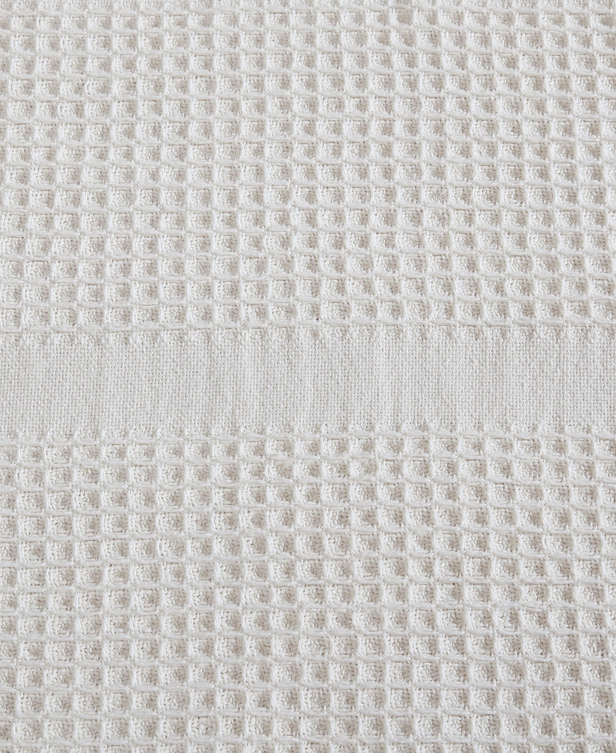 Calvin Klein Waffle Stripe Cotton Blanket, King