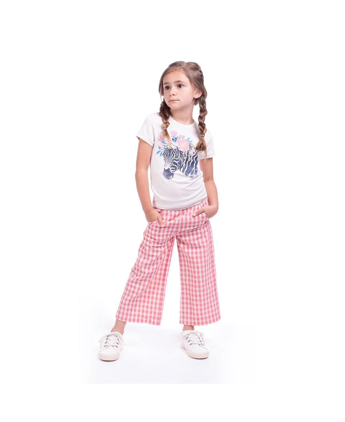 Toddler, Child Amita Zebra Oatmeal Graphic Jersey Tee