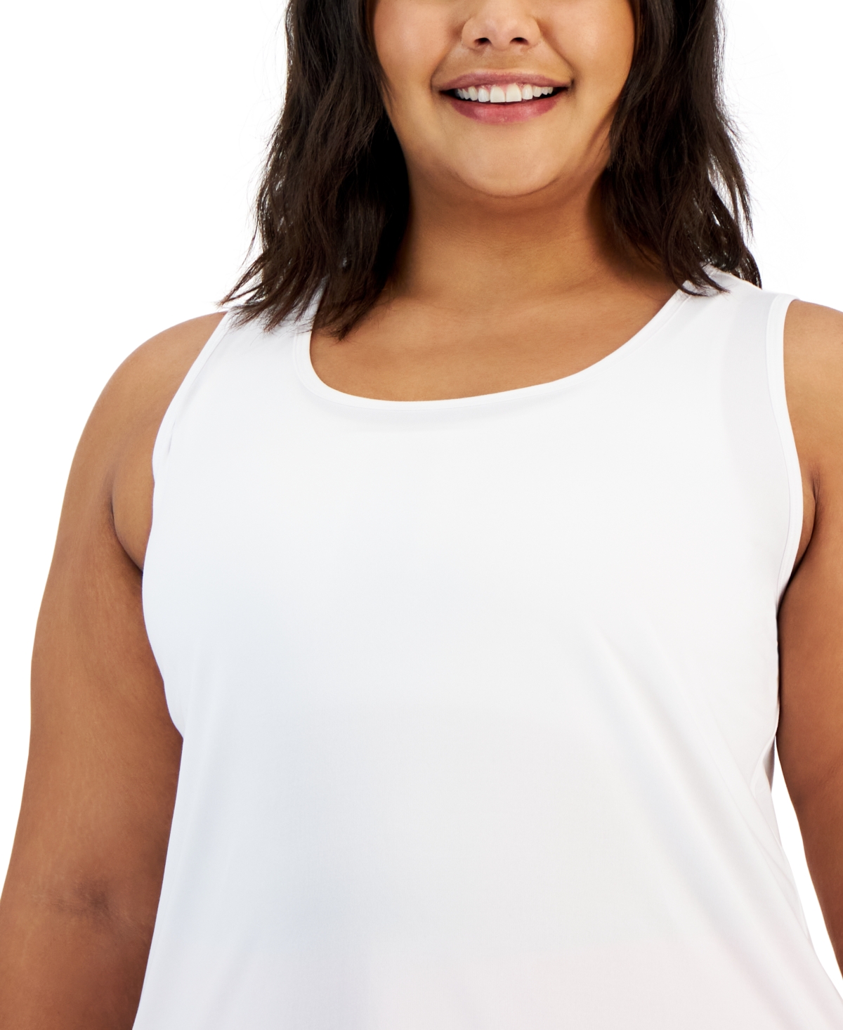 Id Ideology Plus Size Active Essentials Tank Top, Created for Macy's - Mp/db/bw Combo