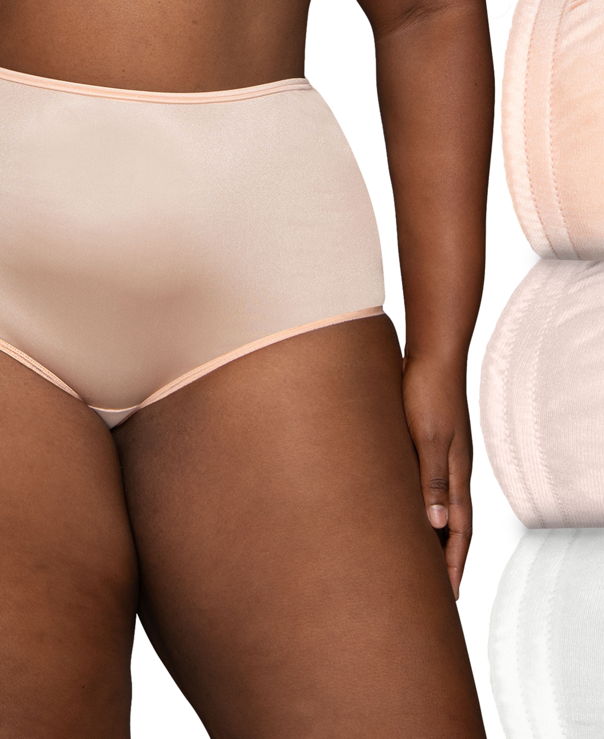 Shop Vanity Fair Women's 3-pk. Ravissant Tailored Brief Underwear 15711 In Peach,pink,white