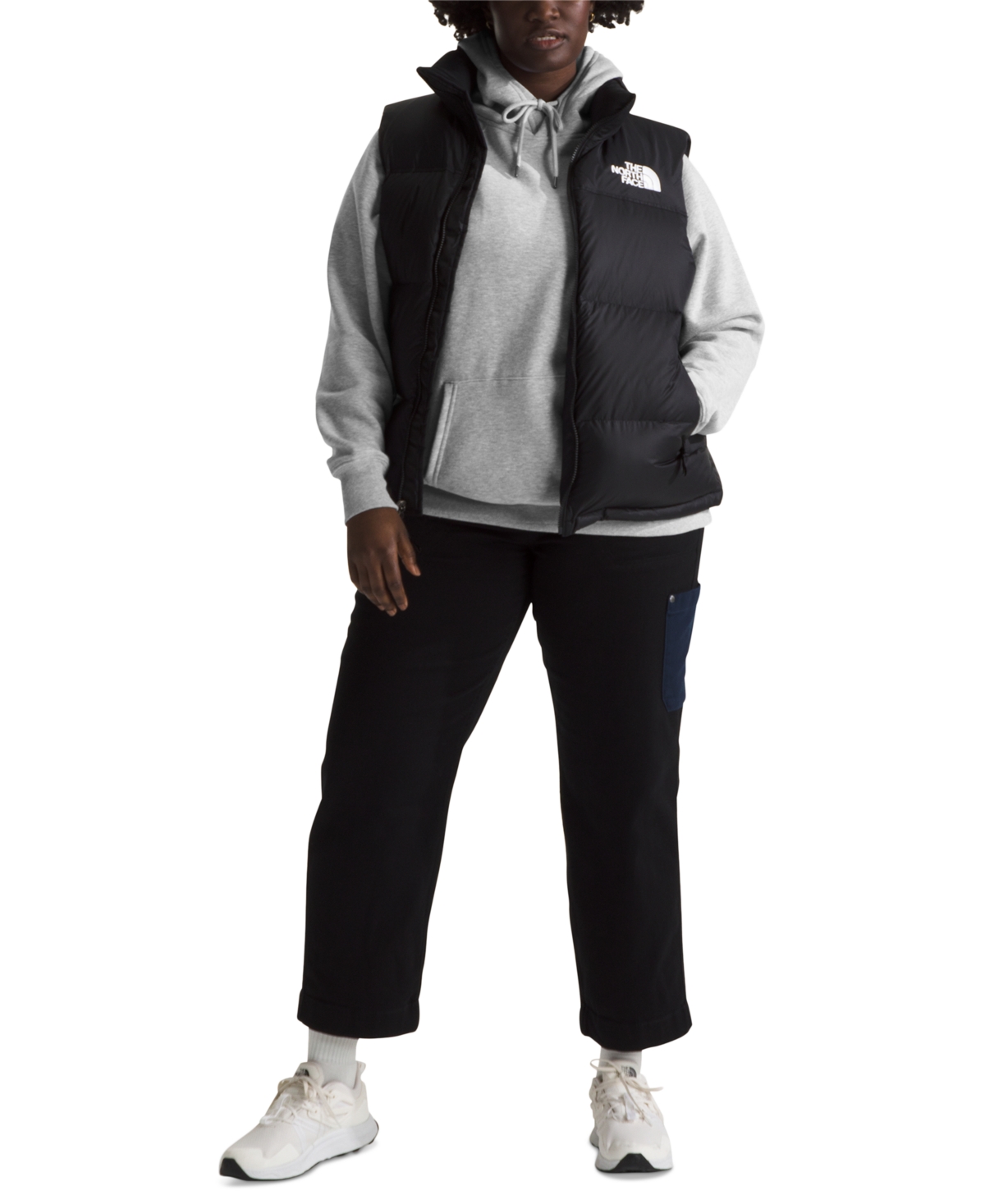 THE NORTH FACE PLUS SIZE BOX LONG-SLEEVE LOGO HOODIE 