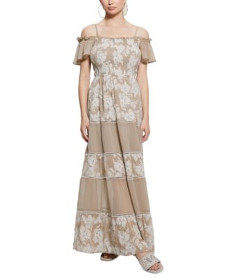 GUESS - Women's Giuditta Embroidered Maxi Dress