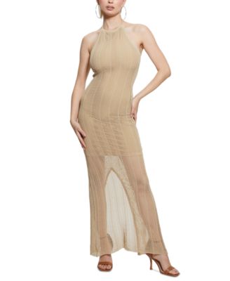 GUESS - Women's Sophie Halter Maxi Sweater Dress