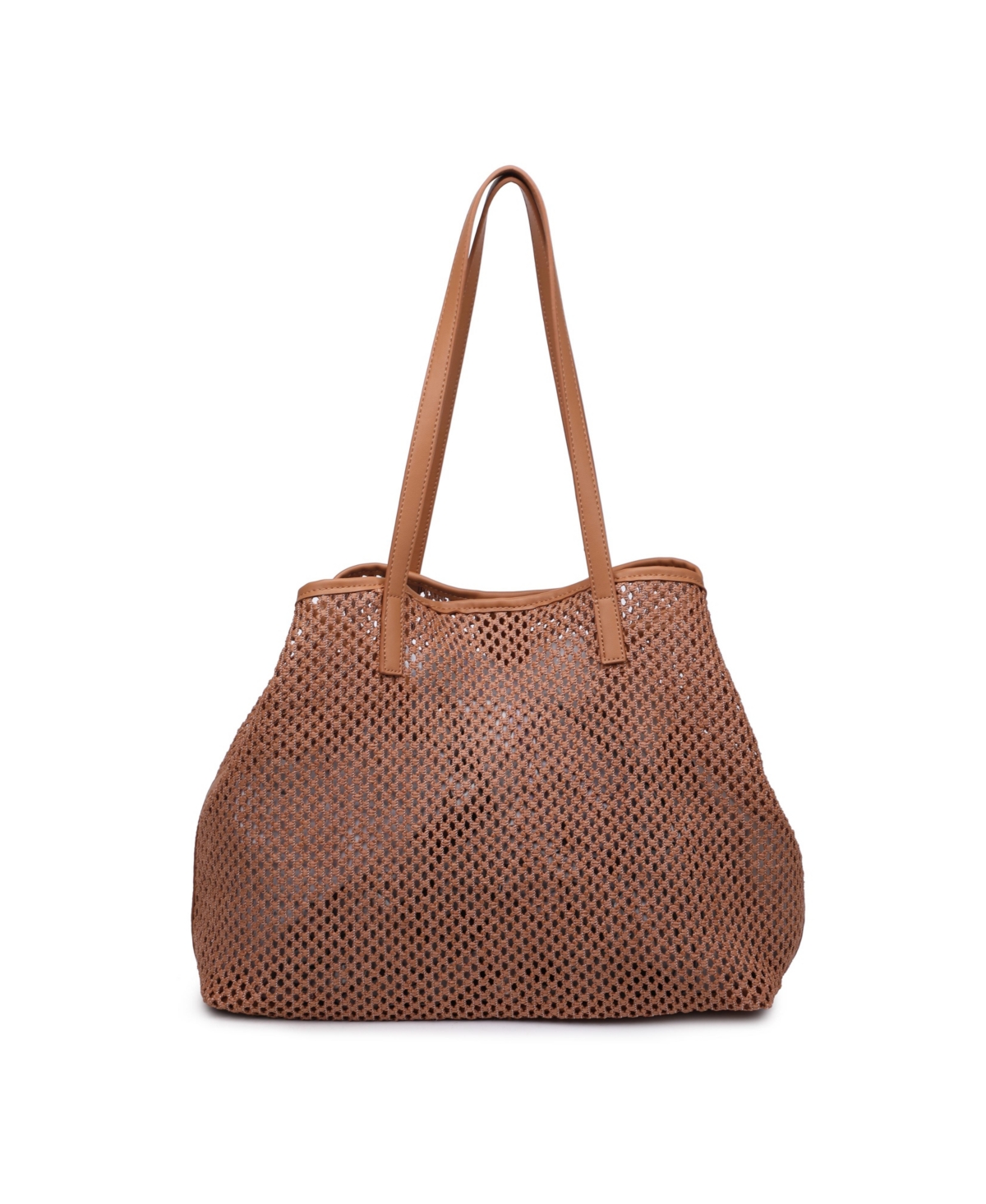 Shop Urban Expressions Catherine Woven Tote In Tan