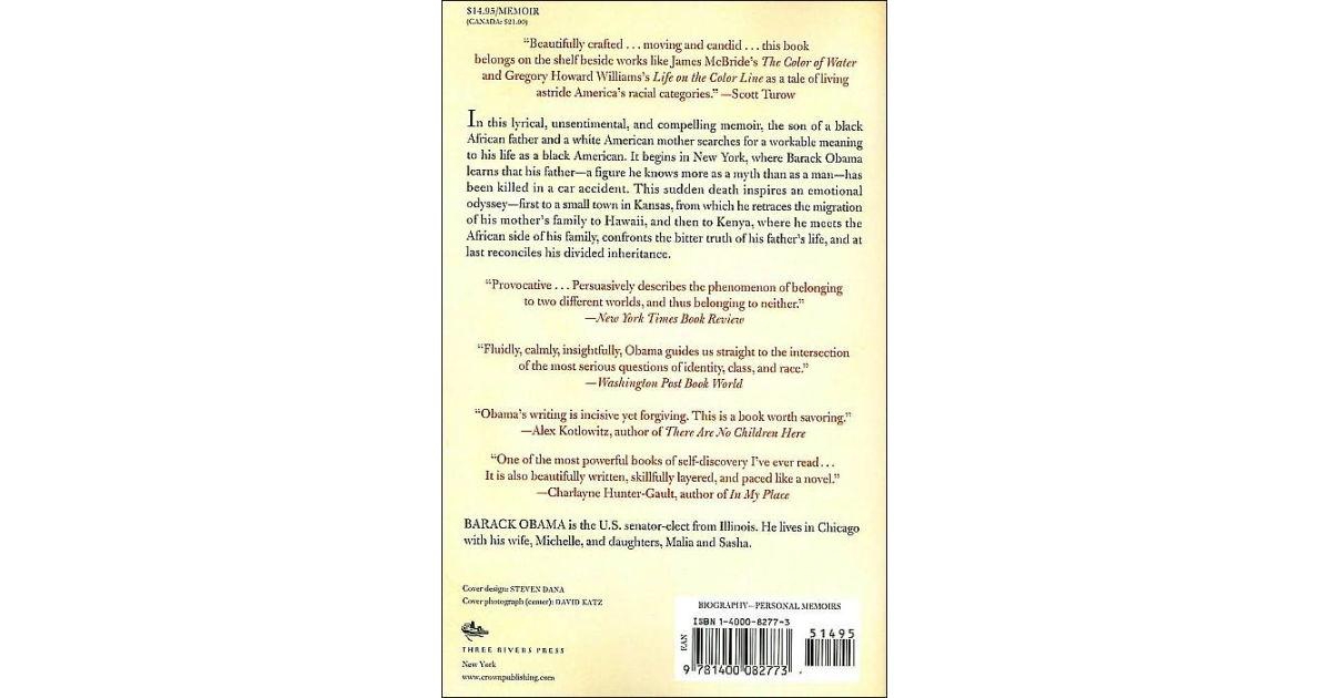 Dreams from My Father- A Story of Race and Inheritance by Barack Obama