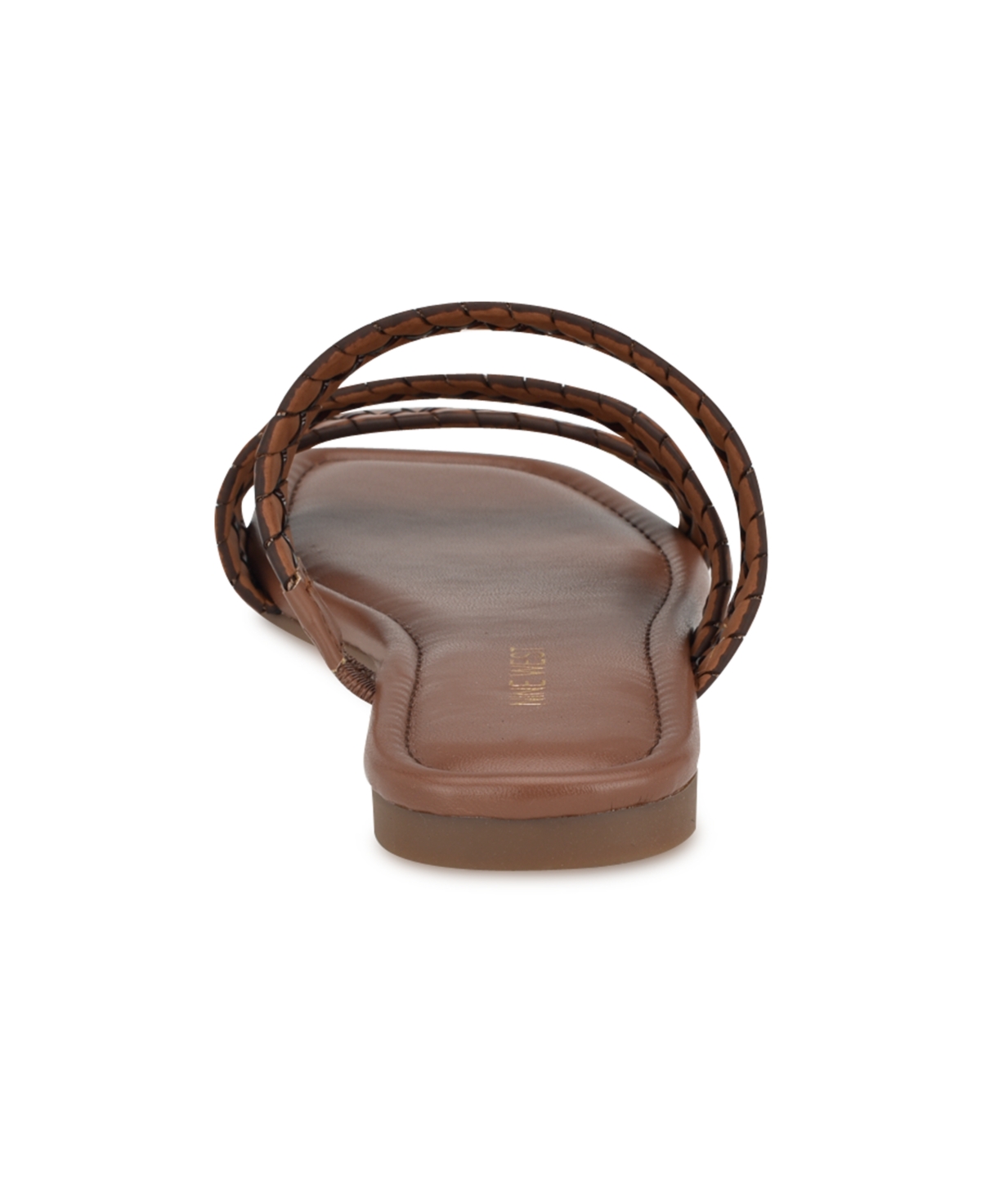 Nine West Women's Quinlea Strappy Square Toe Flat Sandals