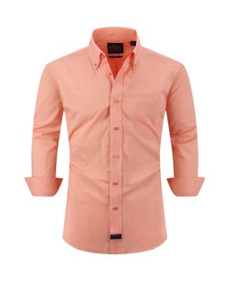 Men's Stretch Collar Gingham Poplin Shirt