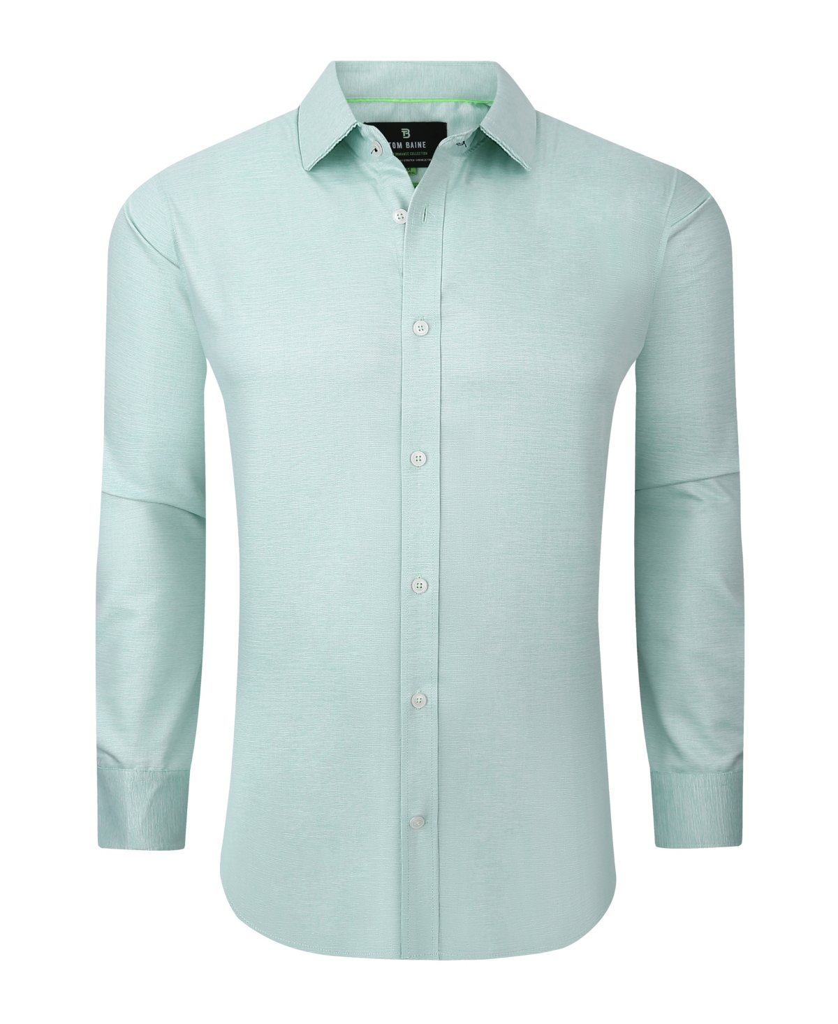 Men's Performance Solid Long Sleeve Button Down Dress Shirt - Pink