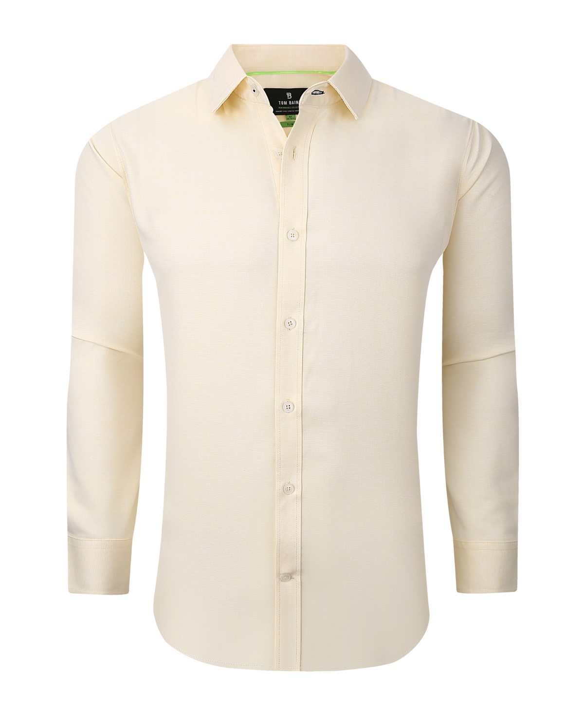 Men's Performance Solid Long Sleeve Button Down Dress Shirt - Pink
