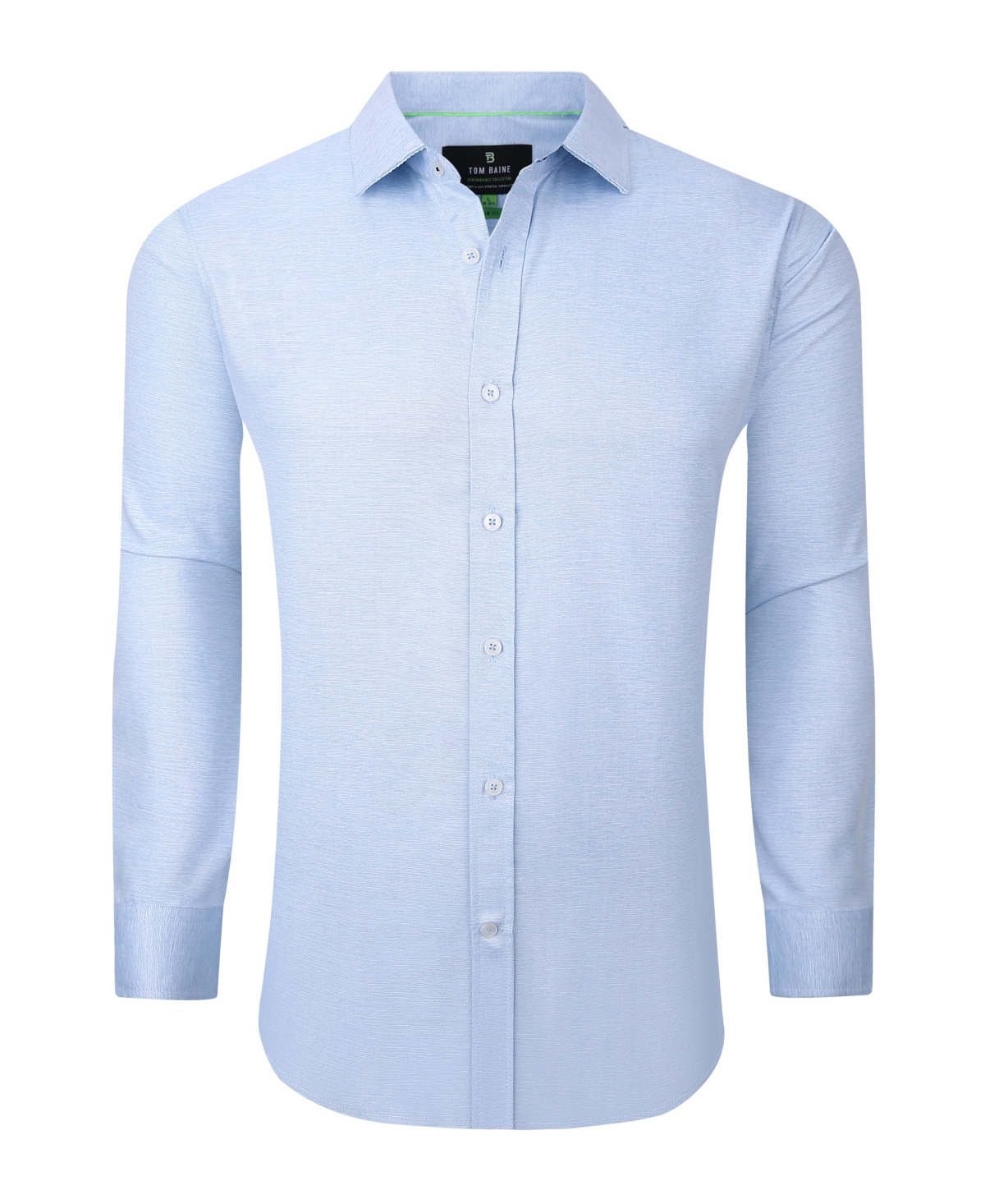 Men's Performance Solid Long Sleeve Button Down Dress Shirt - Pink