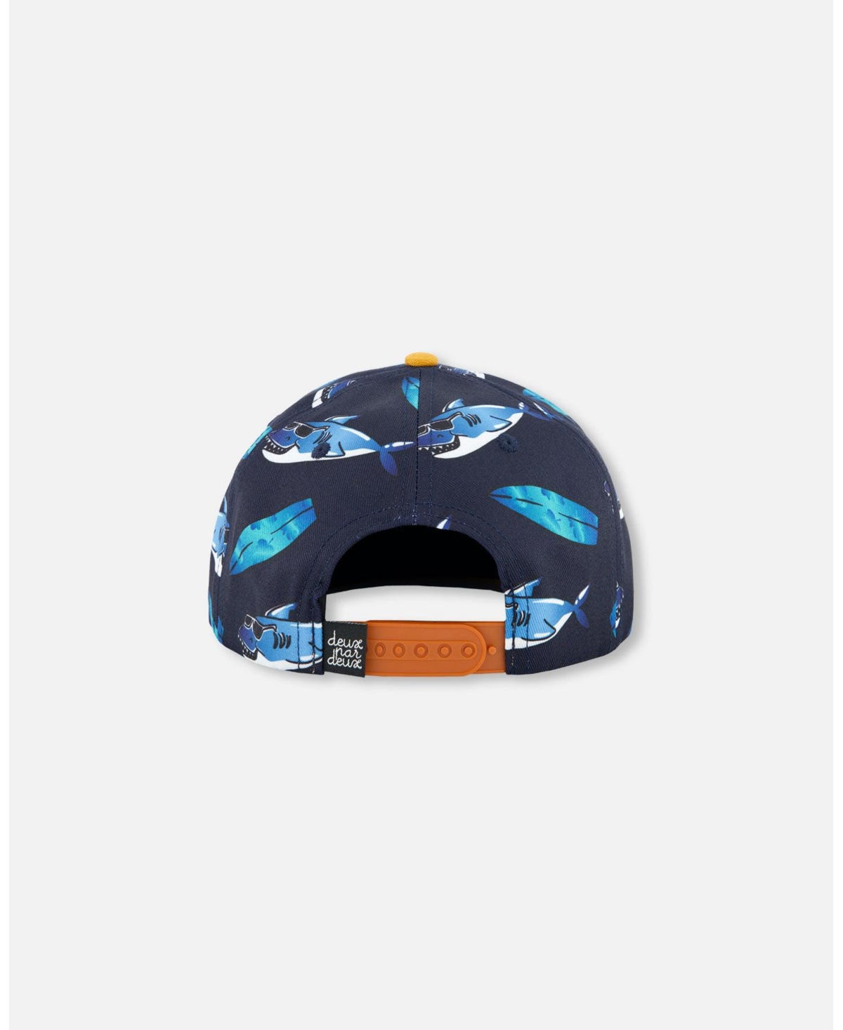 Baby Boy Cap Navy Printed Shark - Infant