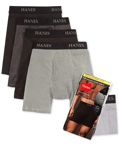 Hanes Men's Boxer Briefs 4-Pack + 1 Extra Bonus Pair