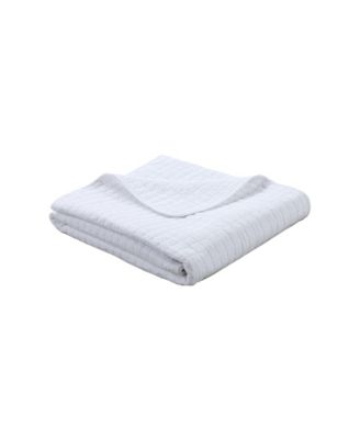 100% Cotton Quilted Throw Blanket 50"x 60"