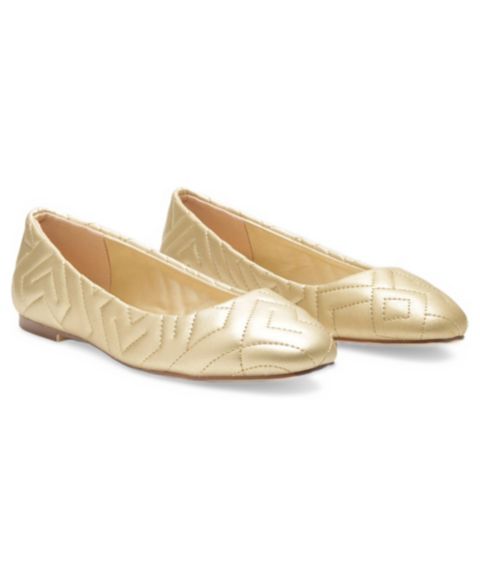 Женские балетки London Rag Janice Quilted Ballerina Flats, цвет: Золотой