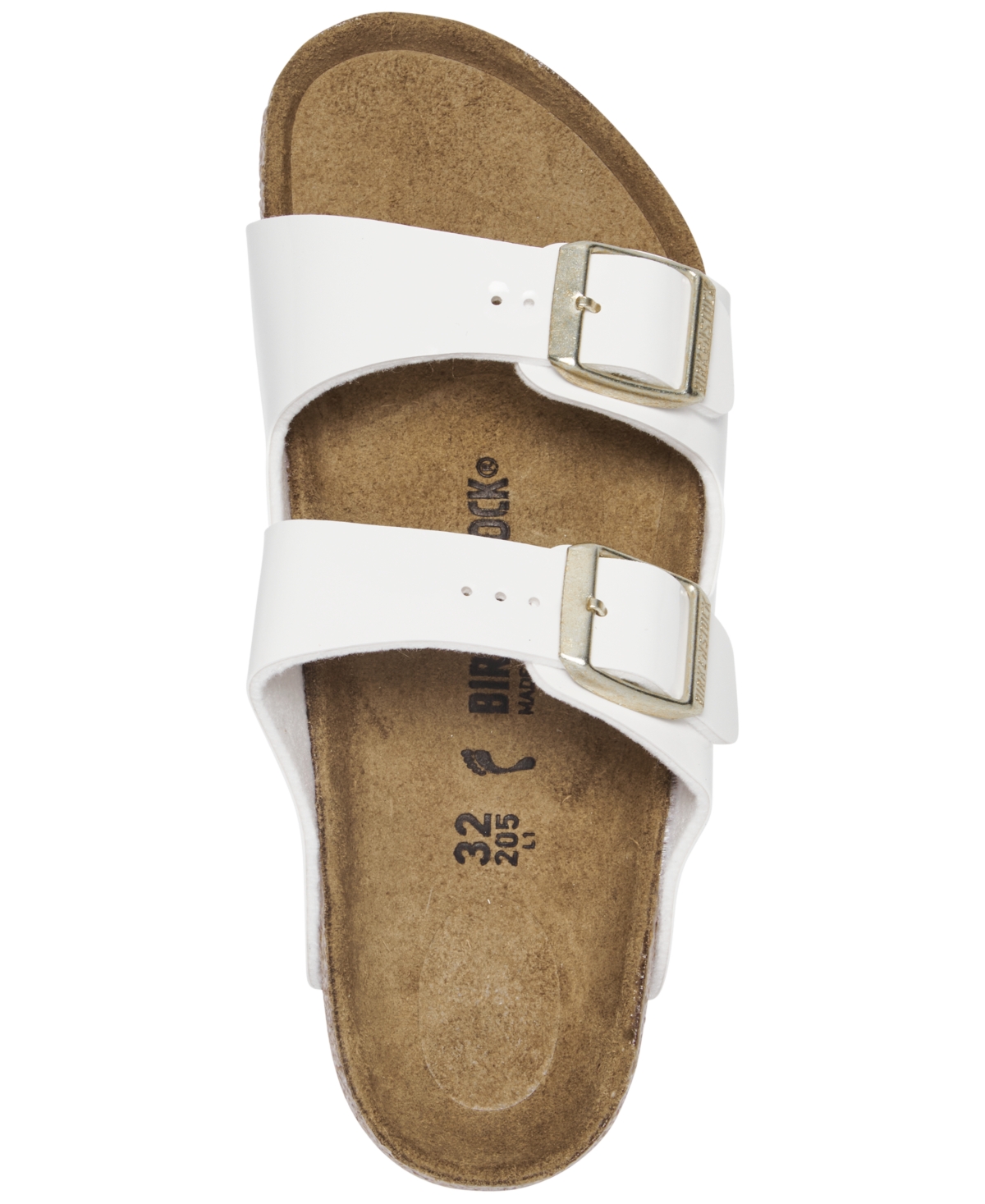 Shop Birkenstock Little Girls Arizona Birko-flor Patent Sandals From Finish Line In White