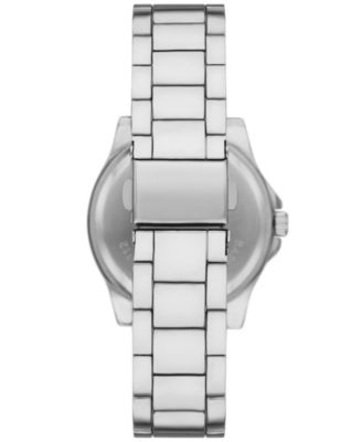 Women's Three Hand Silver-Tone Alloy Watch 33mm Gift Set