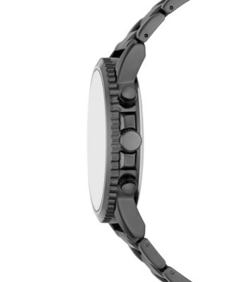 Men's Three Hand Gunmetal Alloy Watch 36mm Gift Set