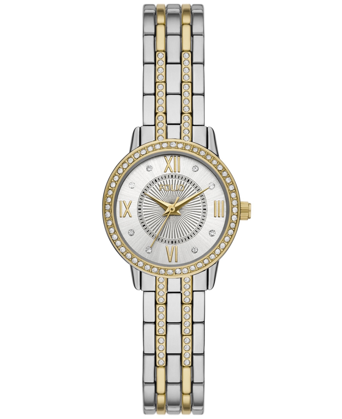 Women's Three Hand Two-Tone Alloy Watch 26mm - Two-Tone