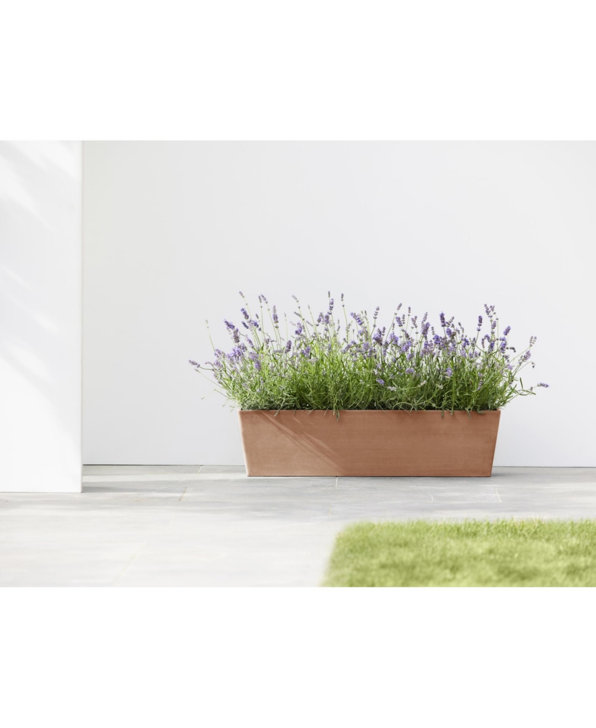 Ecopots Bruges Indoor and Outdoor Modern Flower Pot Planter -Pastel Orange
