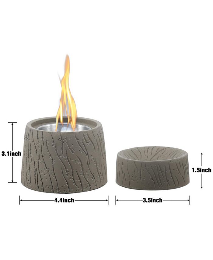 Aoodor Tabletop Fire Pits Portable, Indoor / Outdoor Fireplace Small