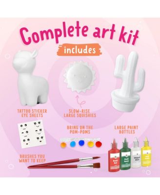 Alpaca Squishies Kit | Squishy Maker Crafts for Girls Ages 8 | Paint Your Own Squishies Kit | Squishy Painting Kit | Arts and Crafts for Kids Ages 8-12 | Squishy Gifts for Girls Art