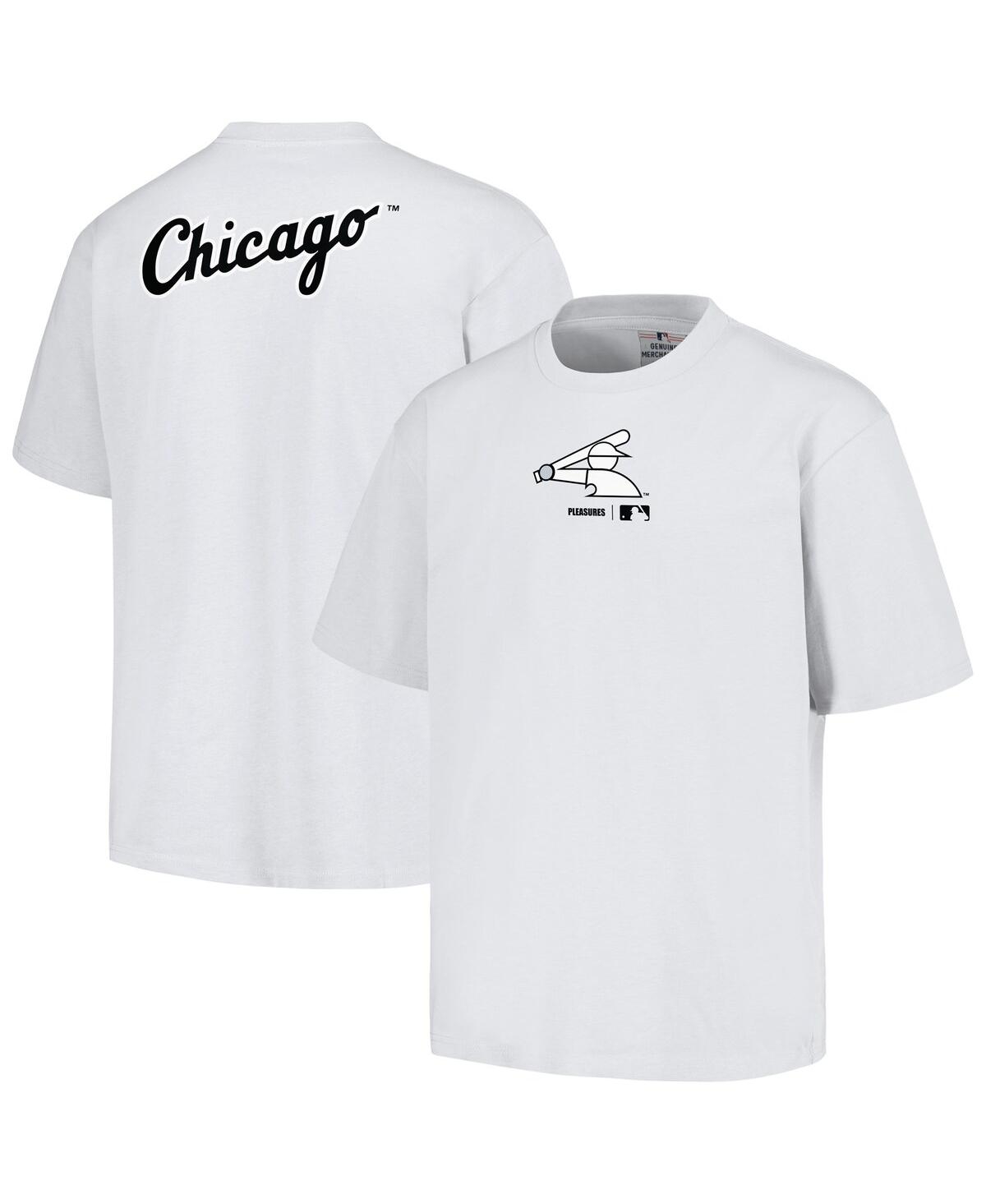 Pleasures Men's  White Chicago White Sox Mascot T-shirt