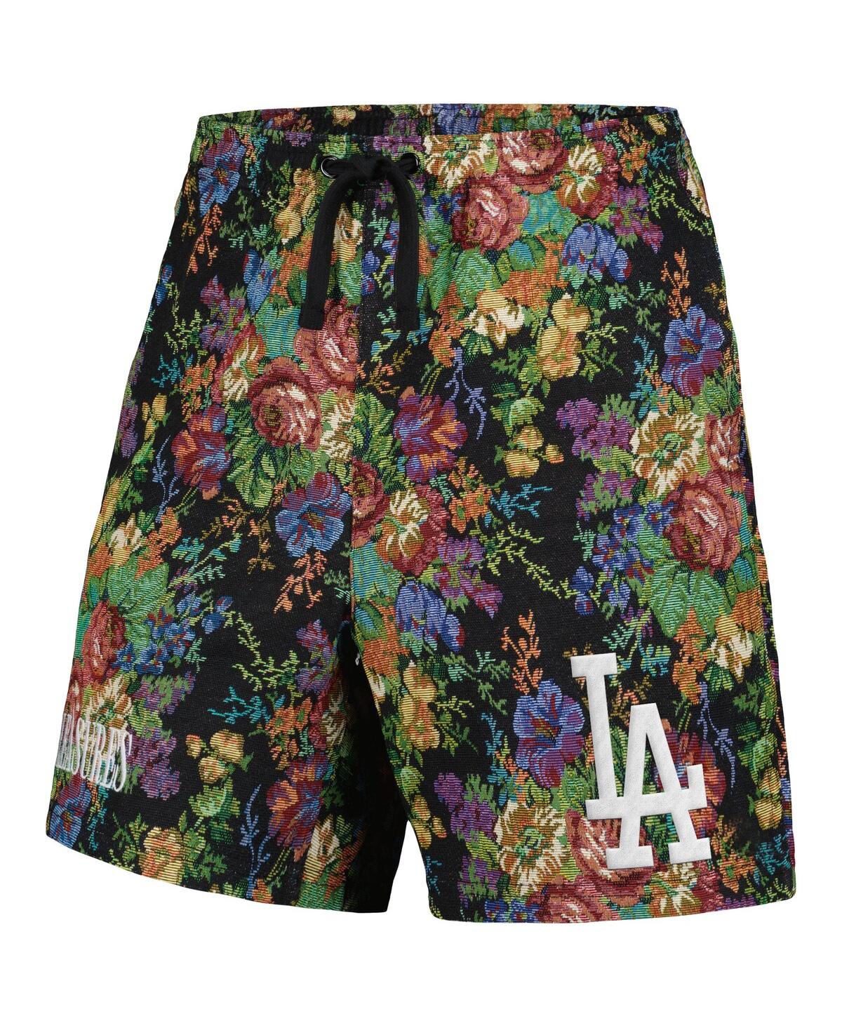 Shop Pleasures Men's  Black Los Angeles Dodgers Floral Shorts