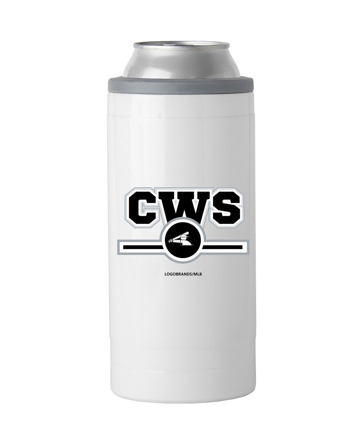 Logo Brands Chicago White Sox 12 oz Letterman Slim Can Cooler In Multi