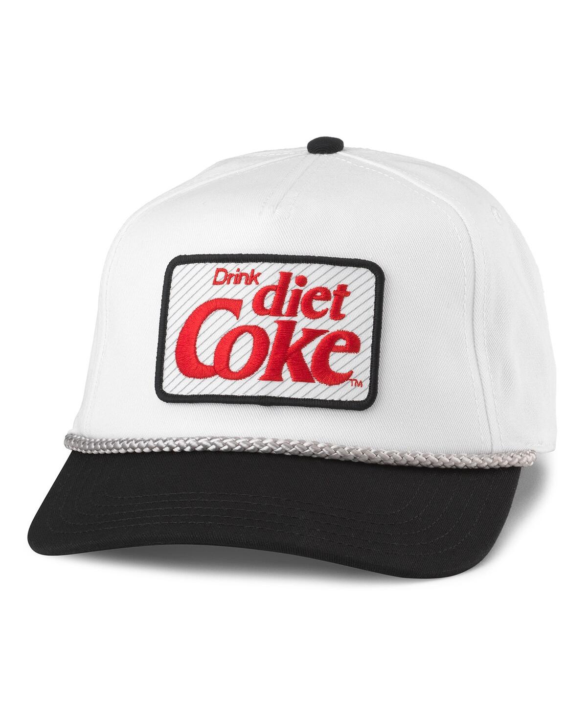American Needle Men's And Women's  Silver, Black Diet Coke Roscoe Adjustable Hat In Silver,black