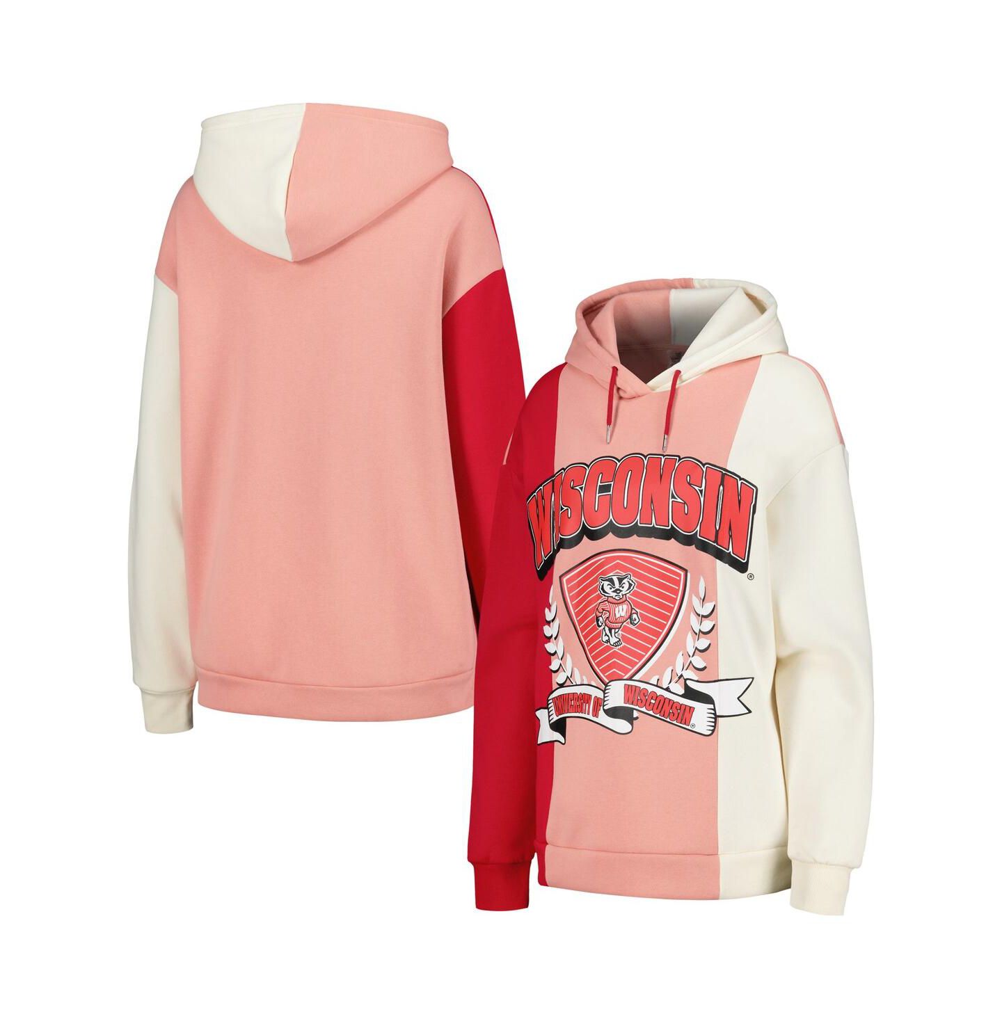 Женское худи Gameday Couture Red Wisconsin Badgers Hall of Fame Colorblock Pullover — фото 1