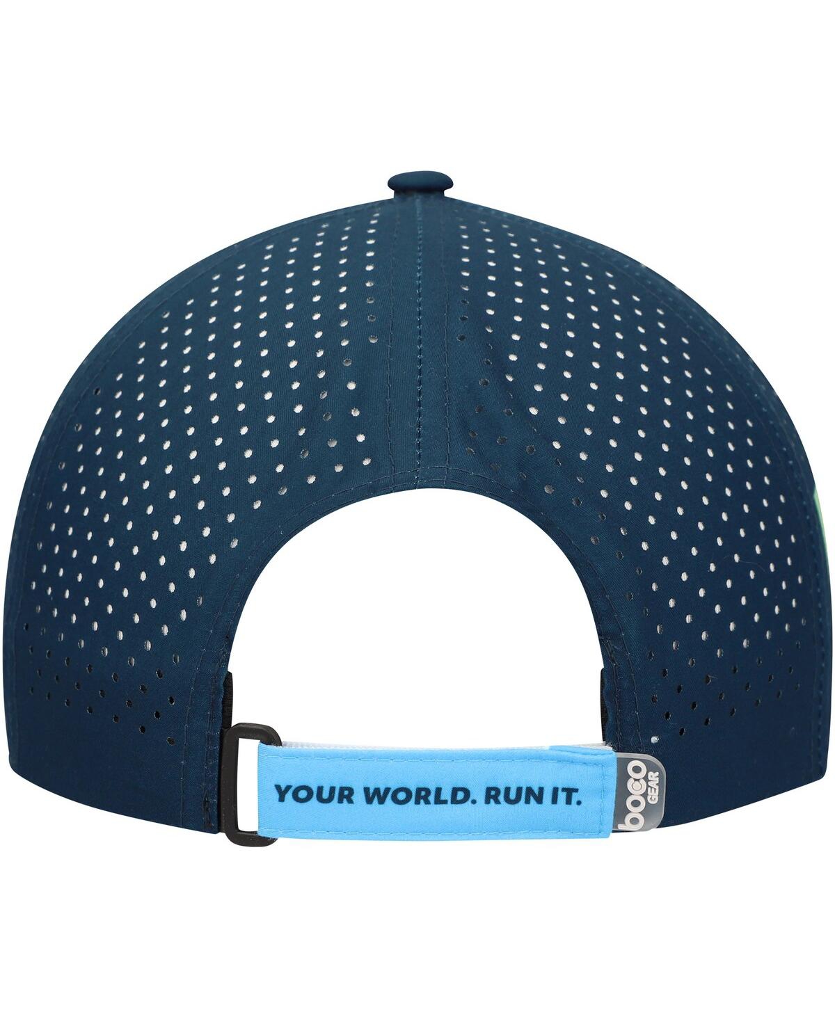 Boco Gear Men's And Women's Navy World Marathon Majors Running Trucker Adjustable Hat In Navy