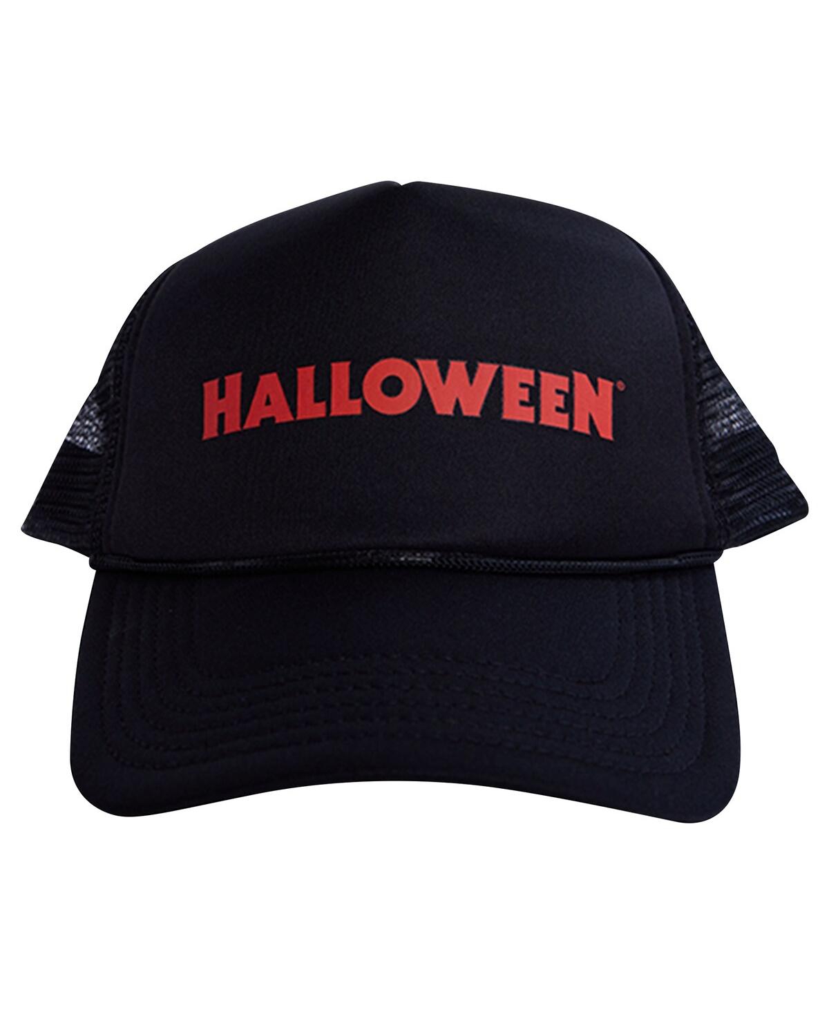 Men's and Women's Contenders Clothing Black Halloween Logo Trucker Hat - Black